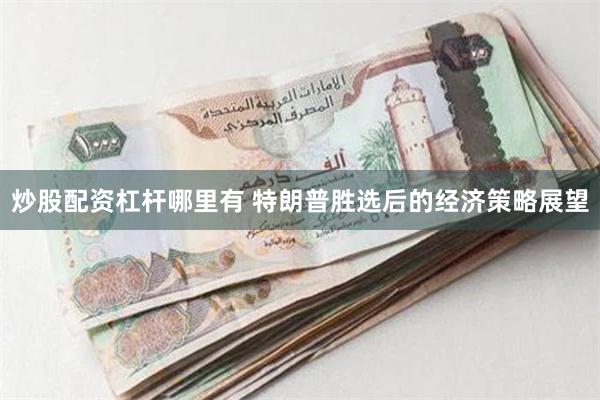 炒股配资杠杆哪里有 特朗普胜选后的经济策略展望